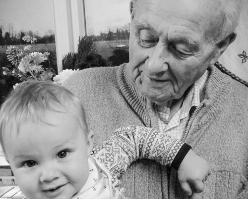 Emotional Intelligence EQ Test: Baby boom great-grandfather and great-granddaughter